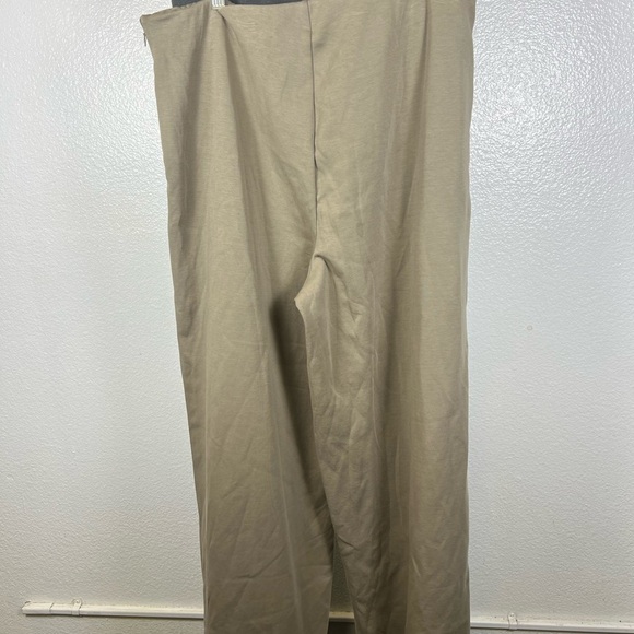 Future Collective | Wide Leg Tan Pants - Picture 2 of 7